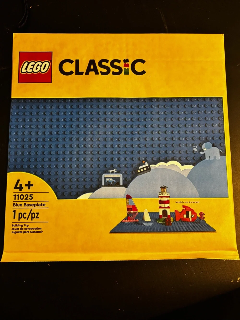 Lego Classic Blue Baseplate 10 x 10